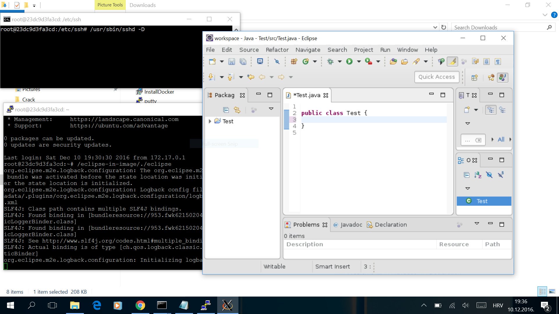 docker eclipse windows